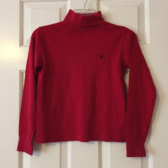 Ralph Lauren Girls Red Turtleneck